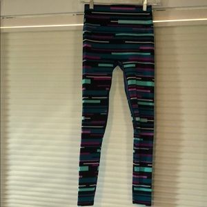 K-DEER Sneaker Length Legging Small Striped 7/8